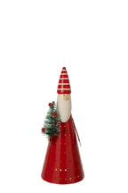 J-Line Ledkerstman - ijzer - wit/kerstrood - small