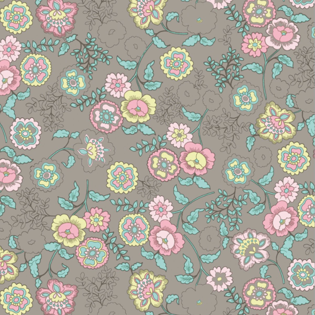 Fleur Zelfklevende Folie Mini rol beige 45cmx2mtr