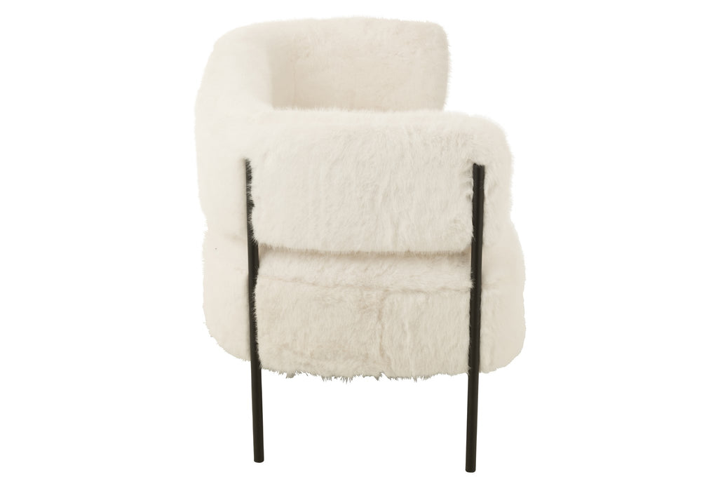 J-Line zetel 2-Zits Bont - hout - wit