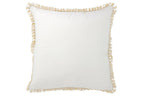 J-Line kussen Amour - textiel - wit/goud