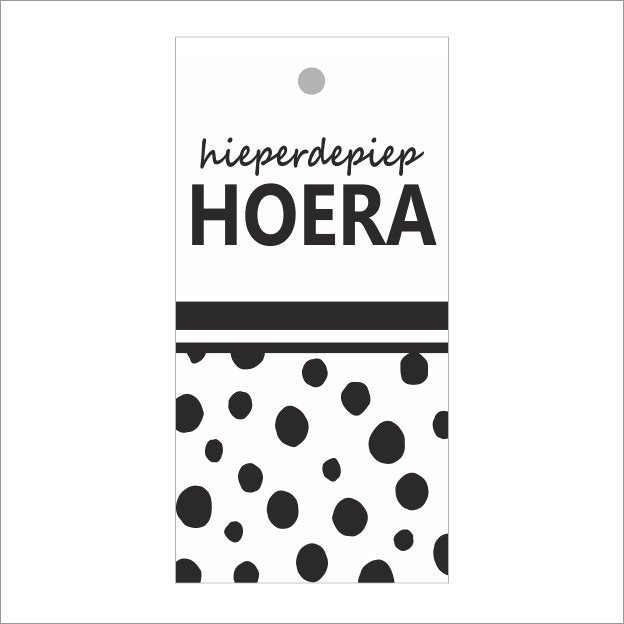 Cadeaukaartjes - Hieper de piep hoera - 20 stuks