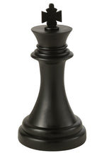 J-Line decoratie Schaakstuk Koning - polyresin - zwart