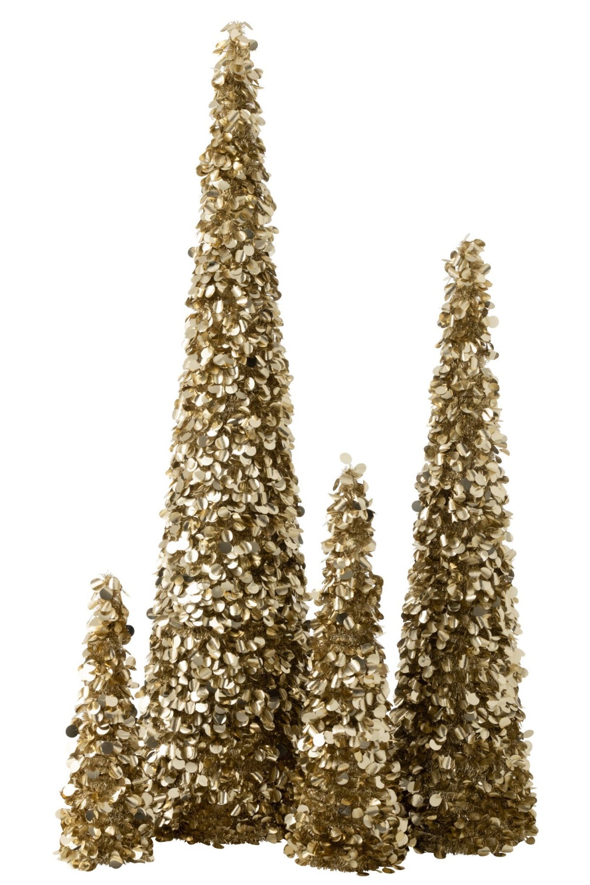 J-Line decoratie boom Sprankelend - champagne - extra large