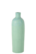 J-Line vaas Justine Terracotta - beton - blauw - medium