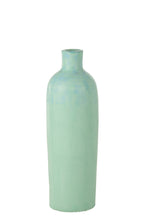 J-Line vaas Justine Terracotta - beton - blauw - medium