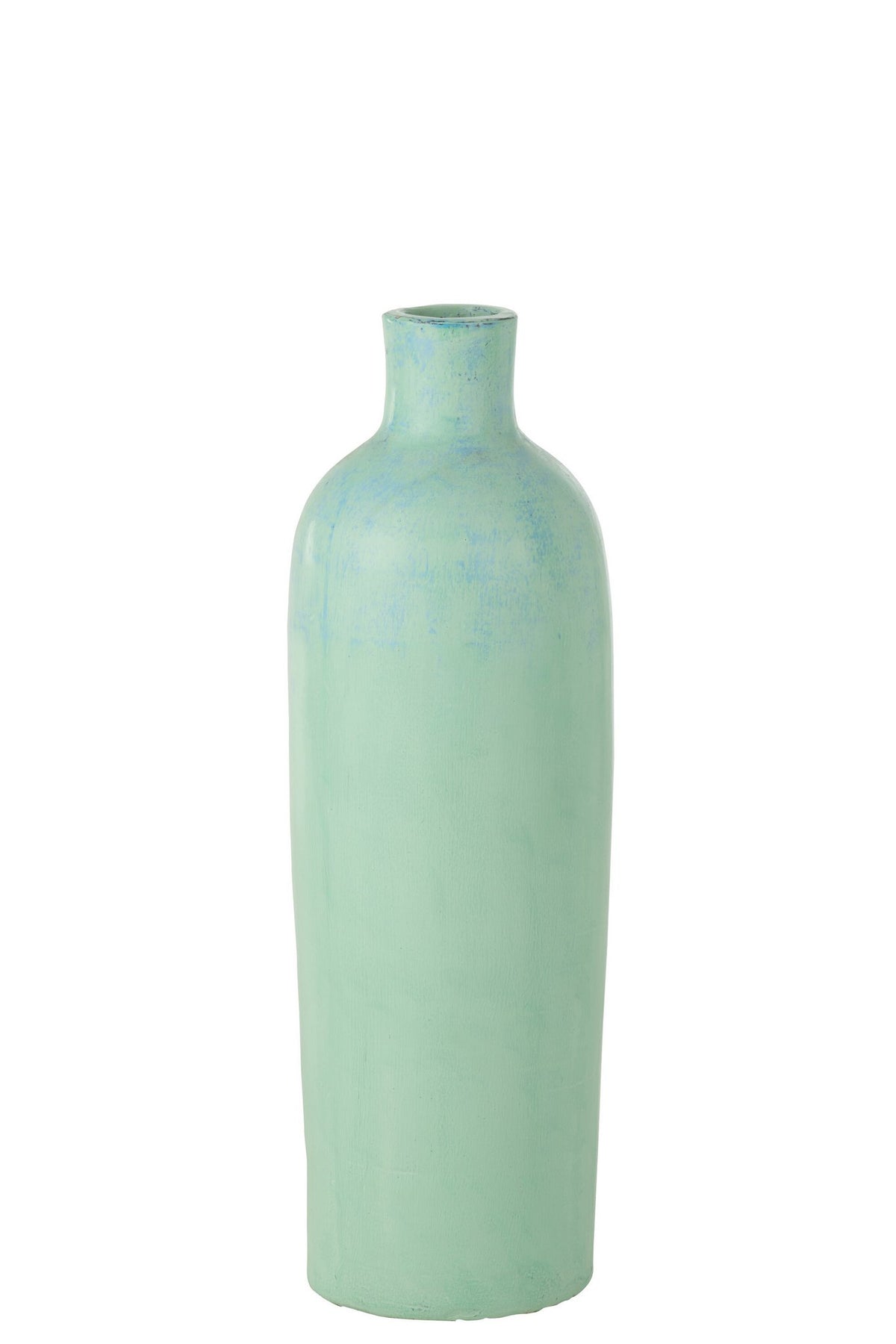 J-Line vaas Justine Terracotta - beton - blauw - medium