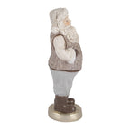Kerstdecoratie Beeld Kerstman 8x6x15 cm Beige Kunststof