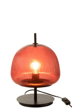 J-Line tafellamp Oasis - glas - rood - small