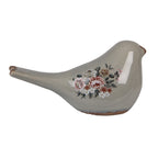Decoratie Beeld Vogel 25x10x13 cm Grijs Keramiek