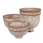 Bloempot 27x29x17 cm Beige Polyresin Plantenpot