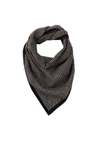 Lycia Square Foulard Black-Beige