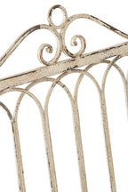 J-Line Tuinbank - metaal - gebroken wit