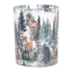 Theelichthouder Set van 2 Ø 7x8 / 10x13 cm Transparant Glas Hert