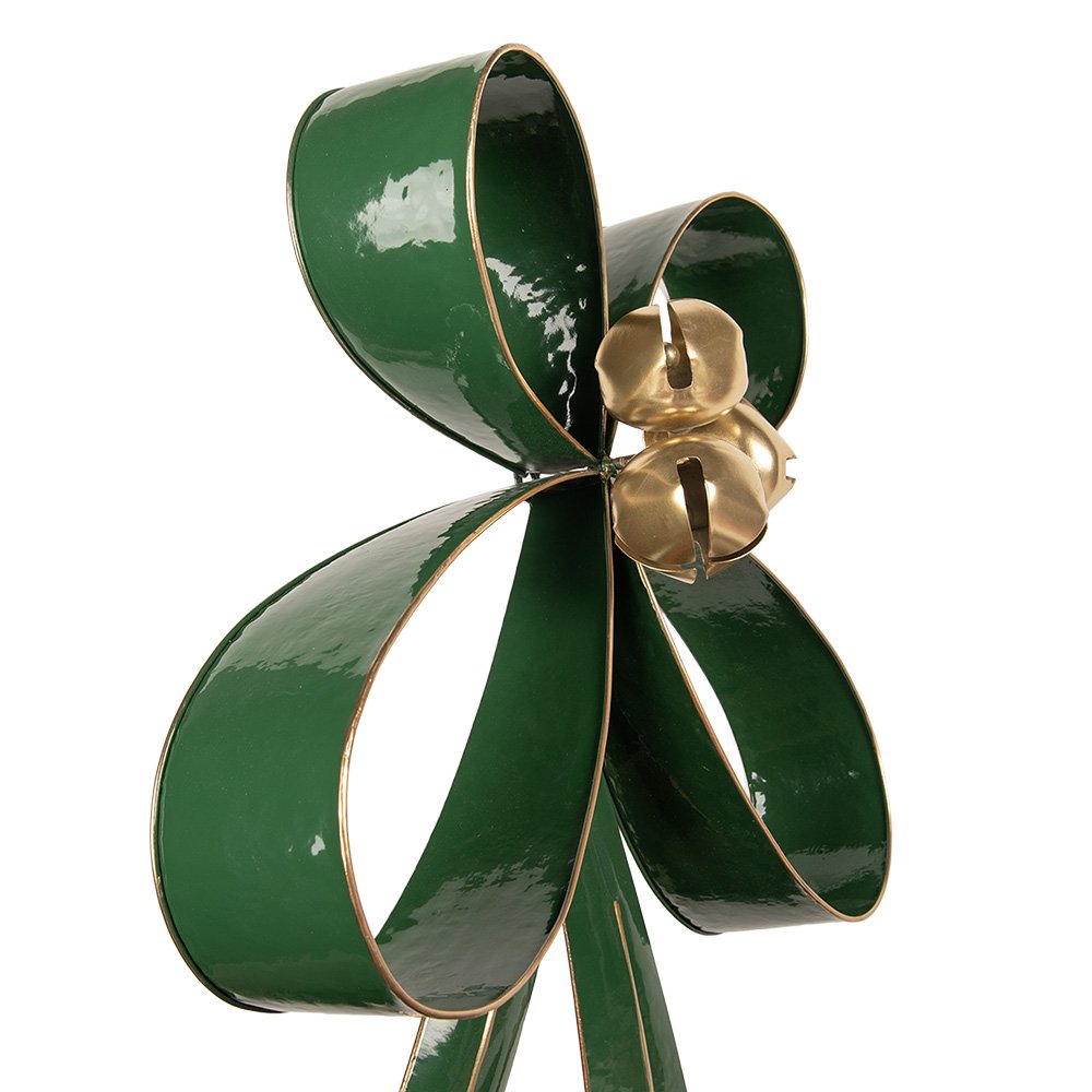 Decoratie Strik 48x11x70 cm Groen Metaal