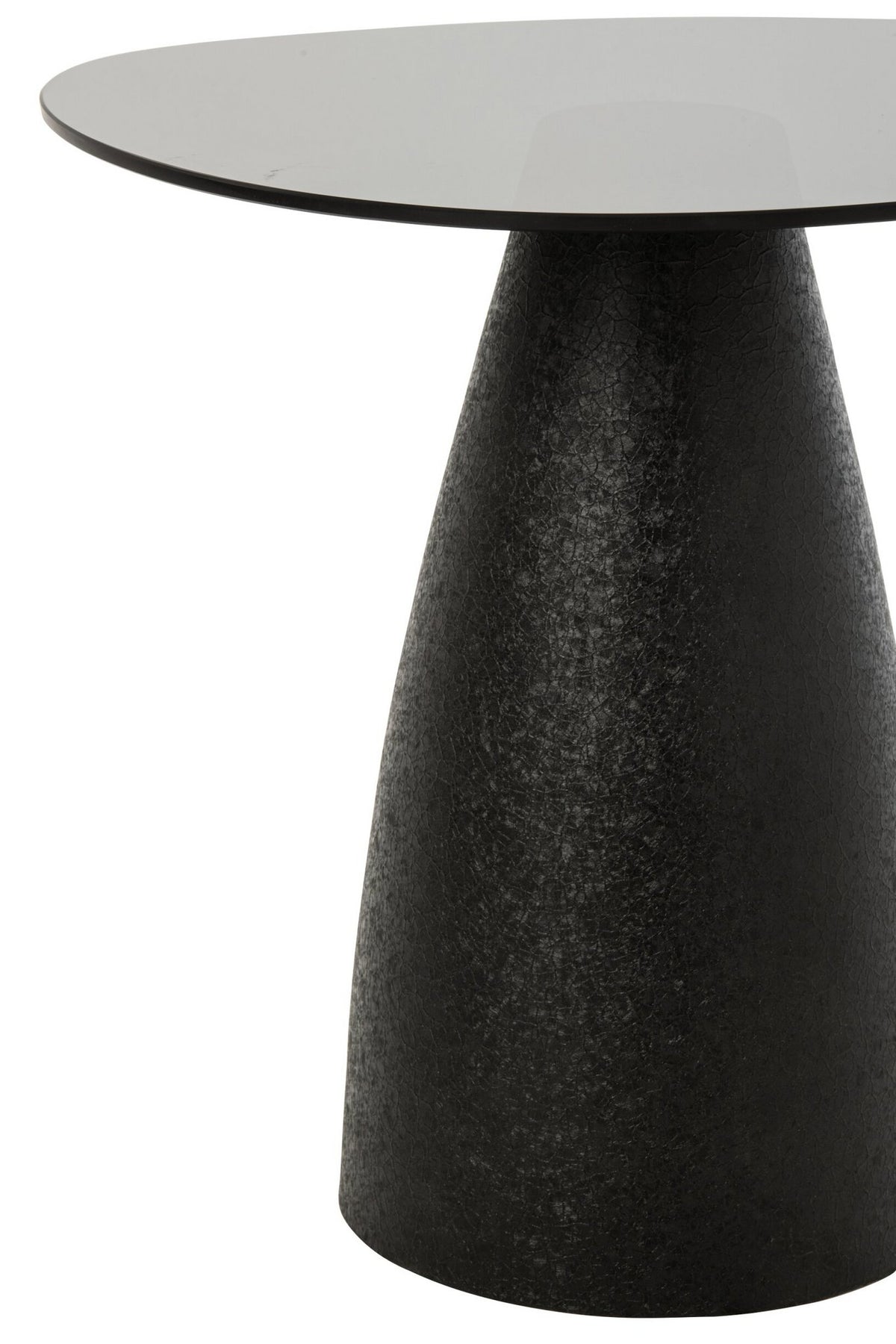 J-Line Salontafels - glas - zwart - set van 2