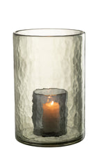 J-Line Windlicht Dubbel Glas Groen Large