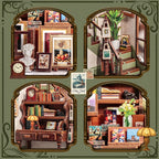 Cutebee, 3D DIY Huisje, Gallery Bookstore, CWGC214, 15,5x16,3x19cm