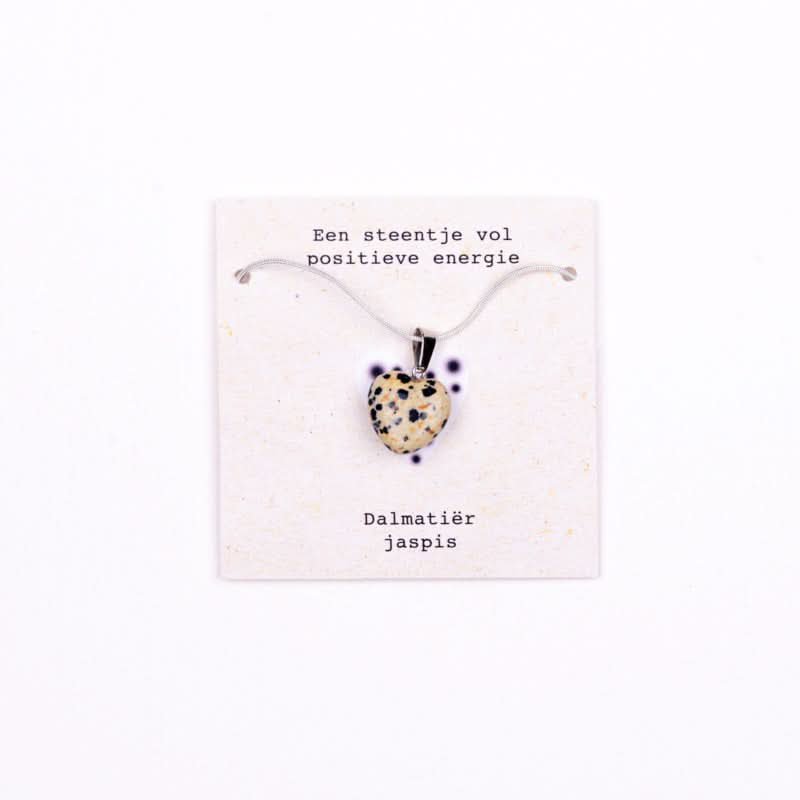 Ketting positieve energie -Dalmatiër Jaspis