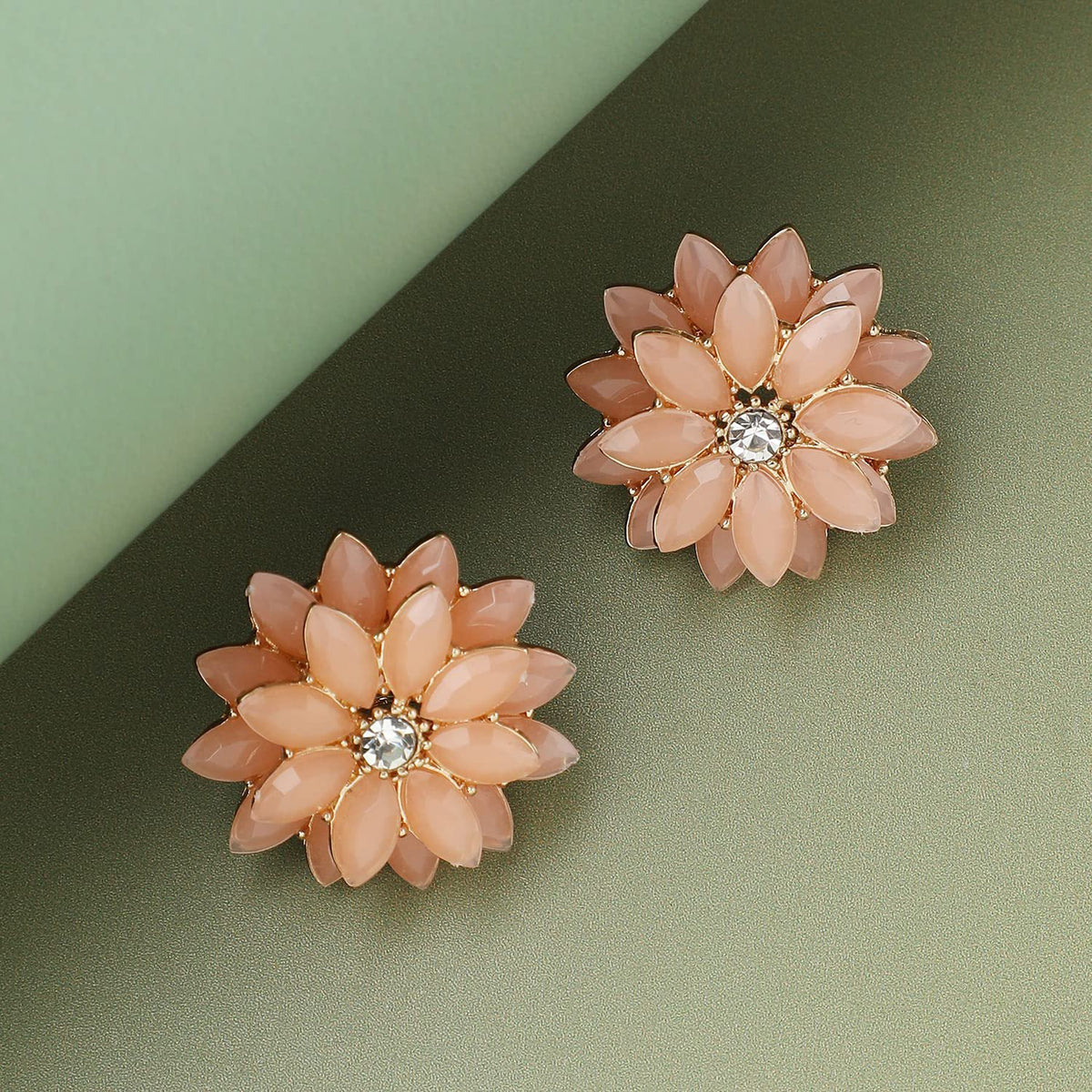 Indo-westerse oorknopjes – mode-sieraden – lichtgewicht ontwerp – druksluiting