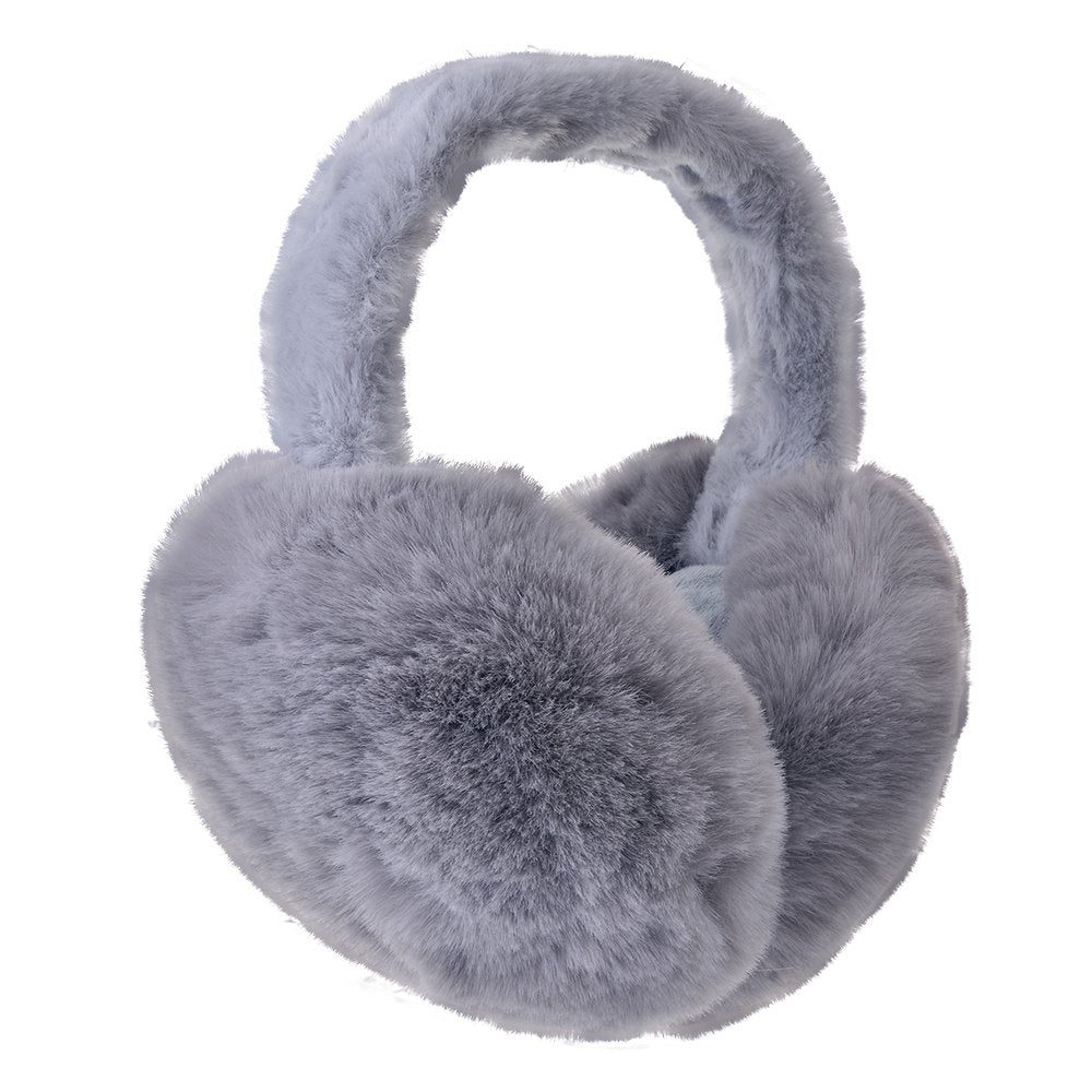 Oorwarmers 13 cm Grijs Polyester Oorwarmers Dames