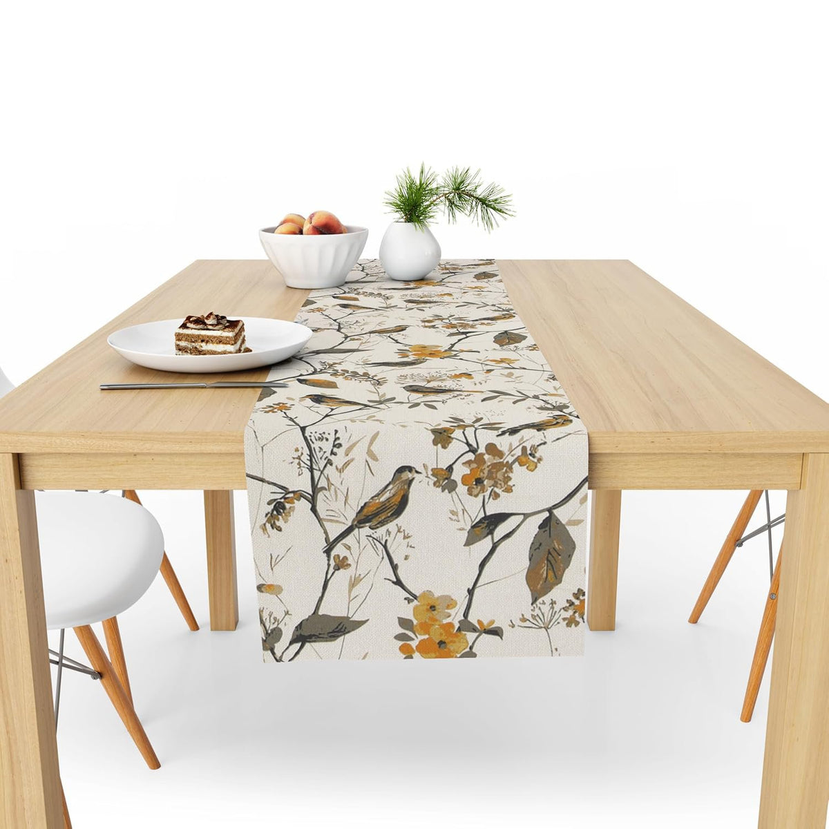 Bedrukte tafelloper – Decoratief servies – Katoenen canvas antislip – 13x72 inch