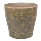 Bloempot Ø 14x13 cm Groen Keramiek