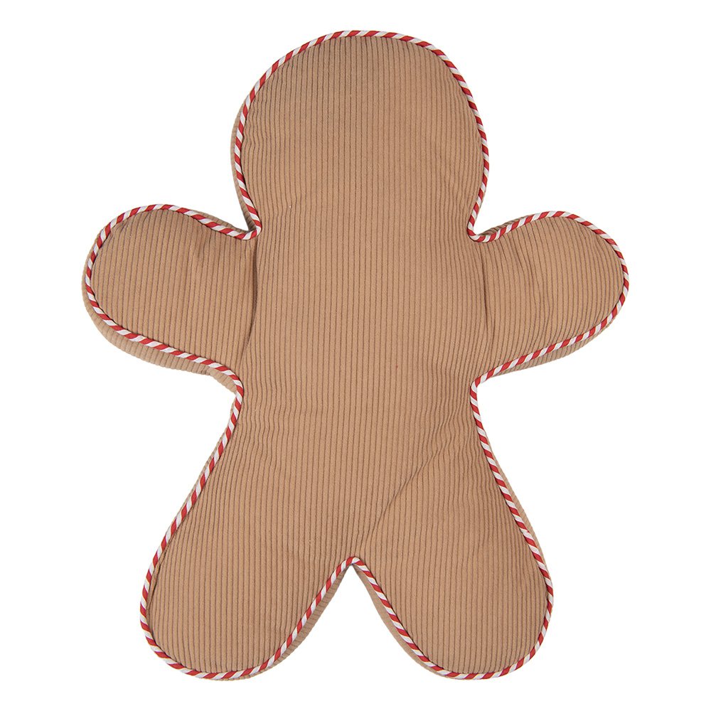 Sierkussen Gingerbread man 35x40x4 cm Bruin Polyester