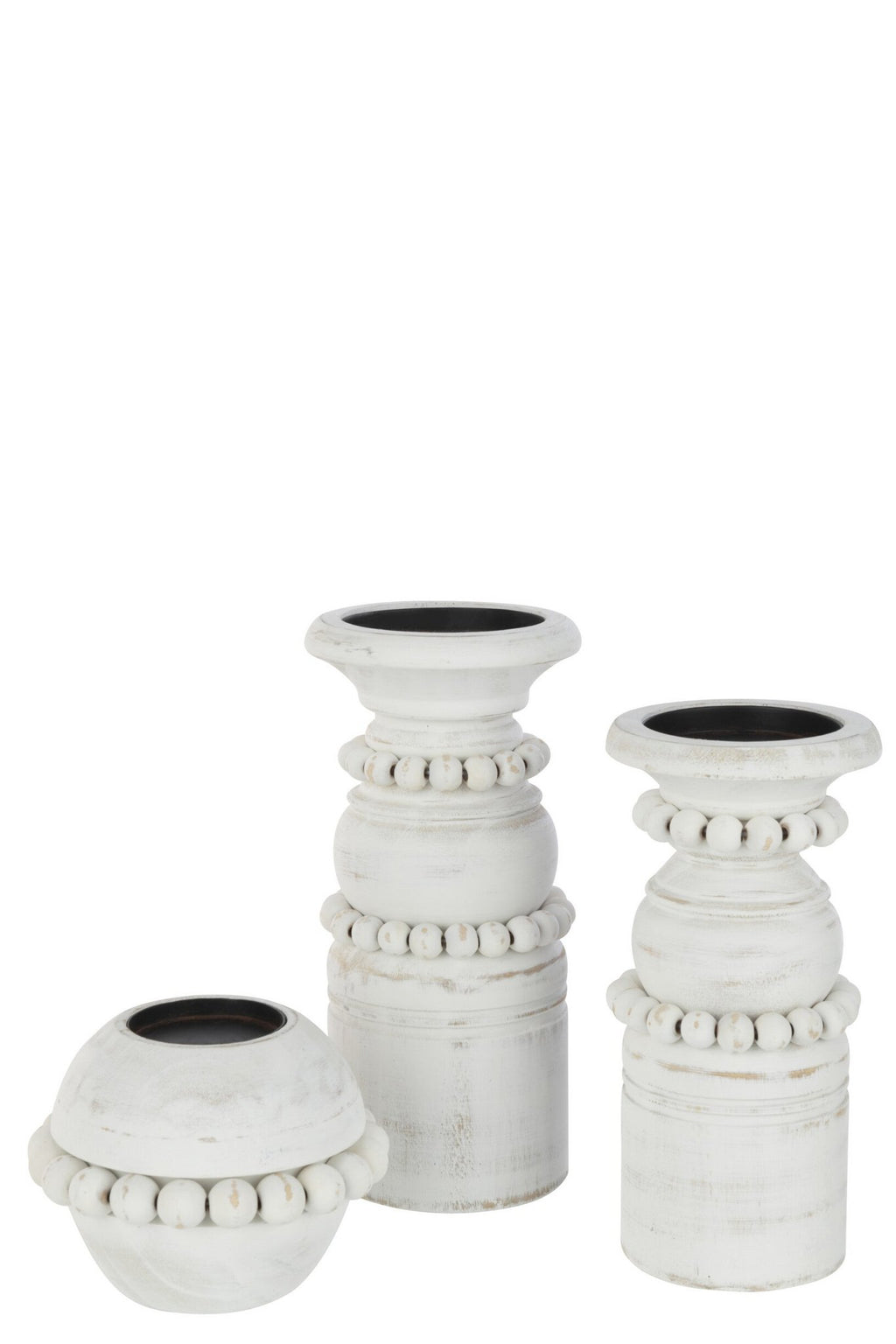 J-Line kaarshouder Pila - metaal - wit - large