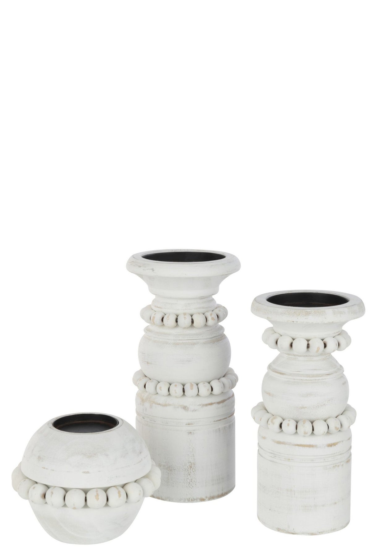 J-Line kaarshouder Pila - metaal - wit - large