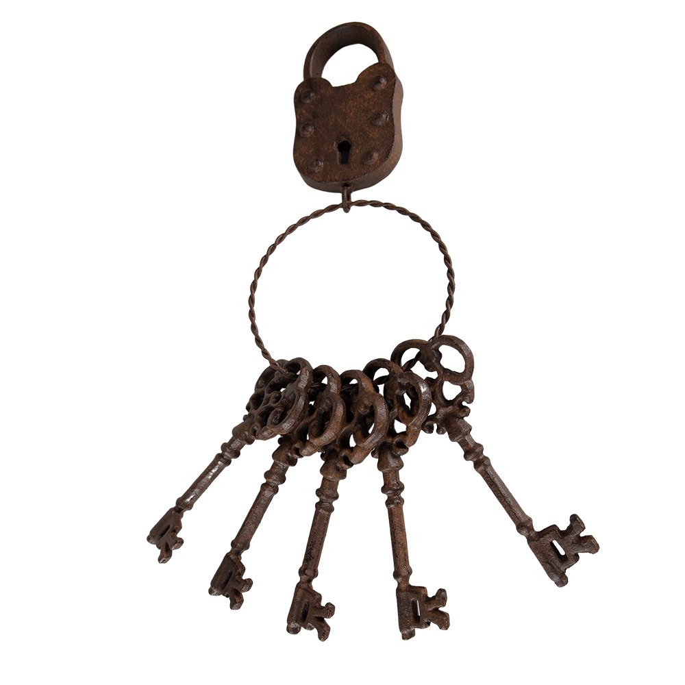 Hanger Bruin, IJzer 12x6x35 cm