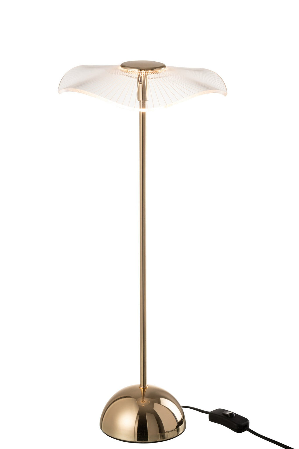 J-Line Tafellamp Led Bloem Metaal/Plastiek Goud Large