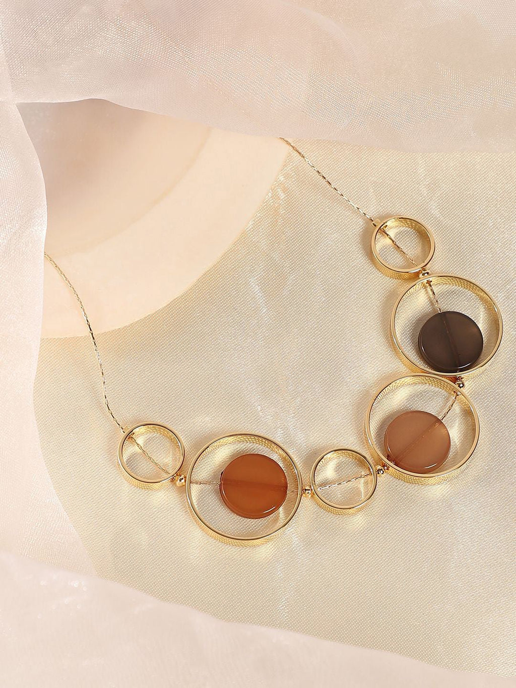 The Orb Collar – Ketting – Vergulde legering – 42 cm lengte