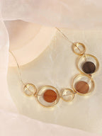 The Orb Collar – Ketting – Vergulde legering – 42 cm lengte