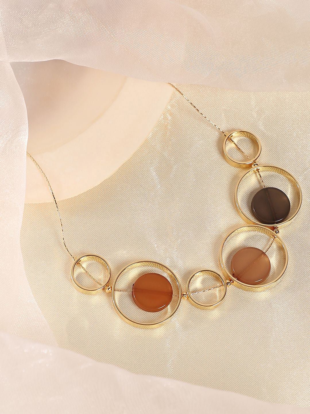 The Orb Collar – Ketting – Vergulde legering – 42 cm lengte