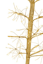 J-Line decoratie Boom - warm witte - ijzer - goud - L - LED