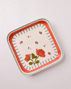 Serveerbord | Keramiek Handgeschilderd Vierkant | 20,5x20,5cm