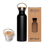 Drinkfles Urban RVS steel Black 750 ml