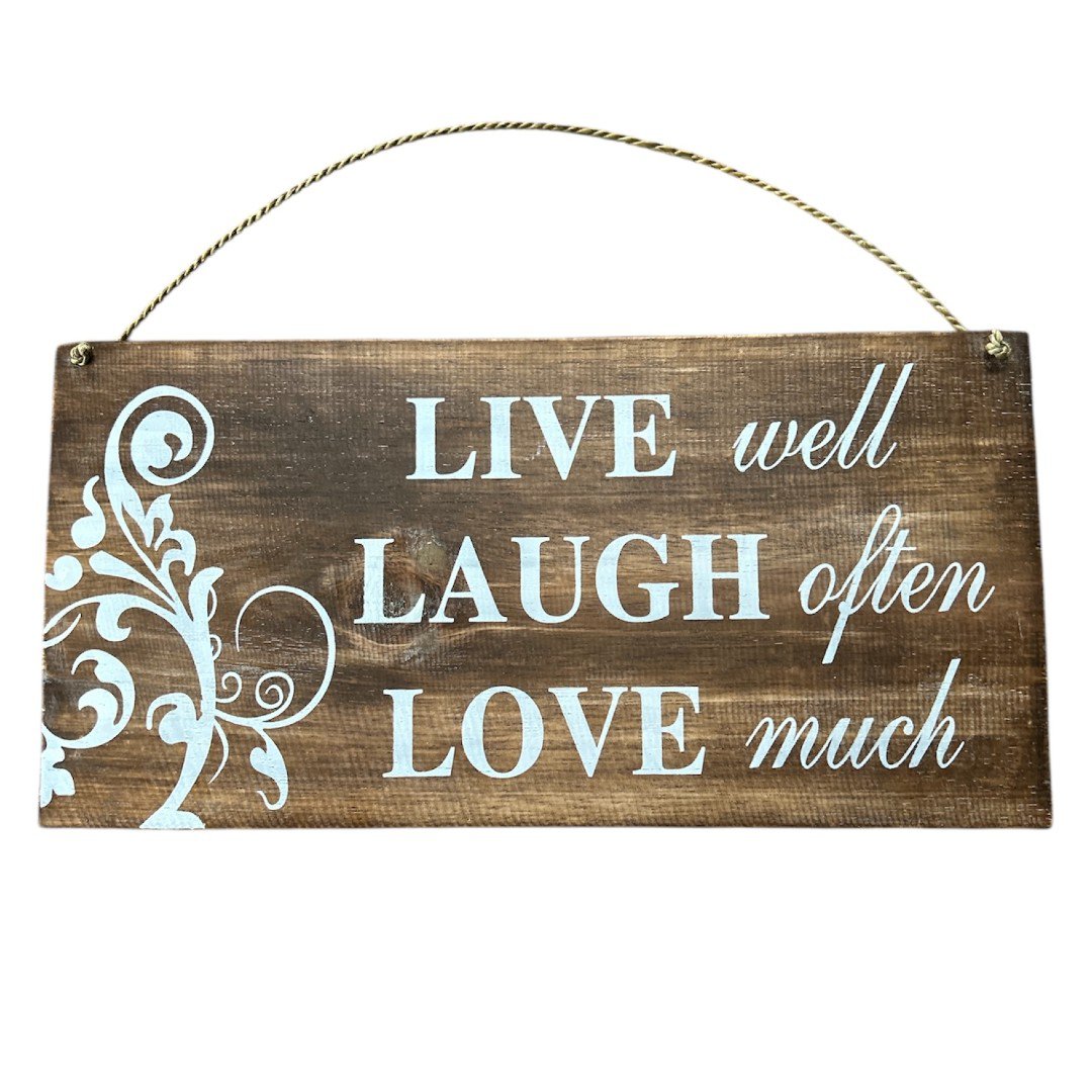 Wanddecoratie Live Laugh Love