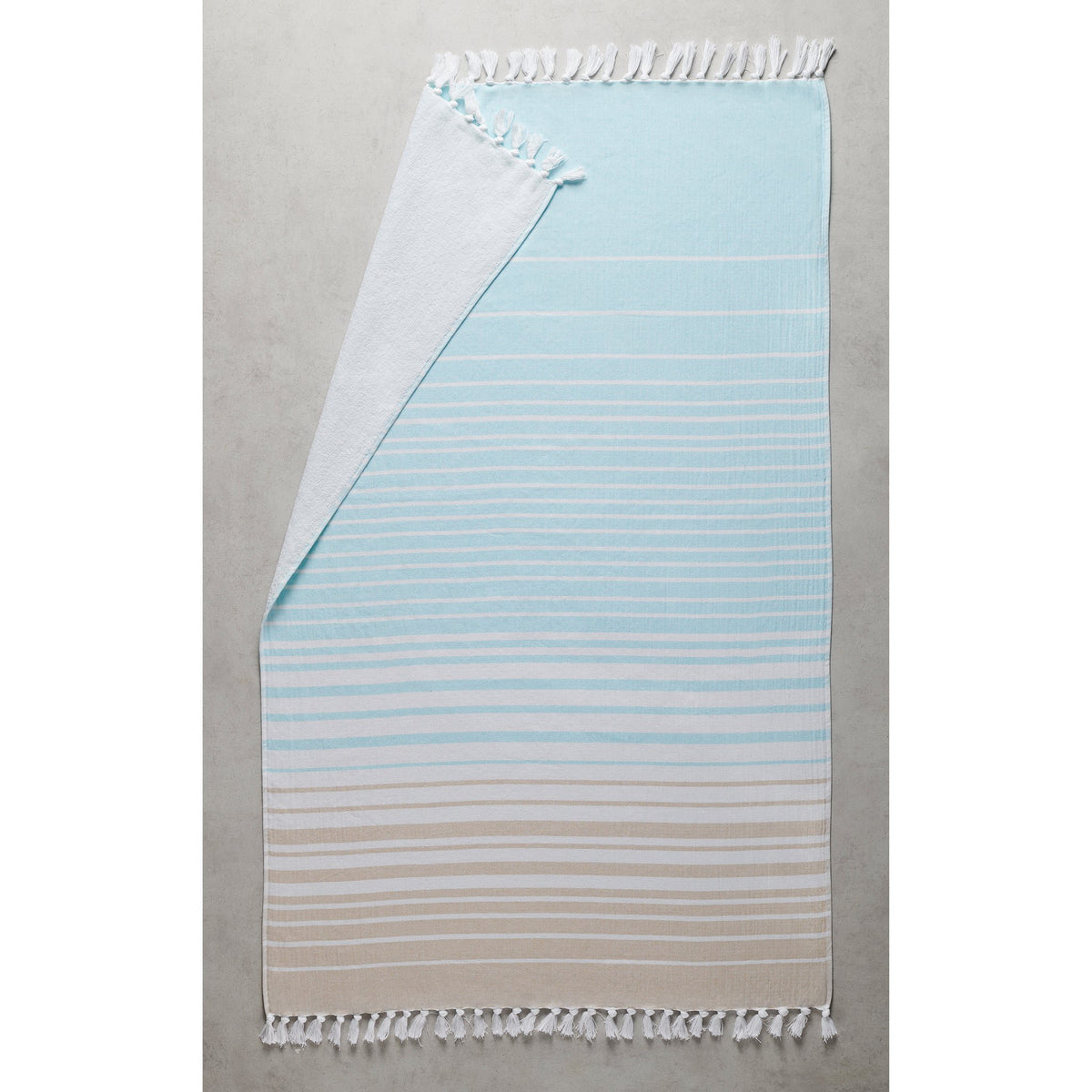 Hammam badstof handdoek - Ombre, XL, sneldrogend, veelzijdig