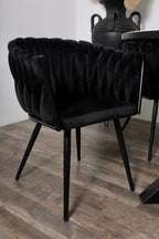 Wave stoel zwart (Set van 2)