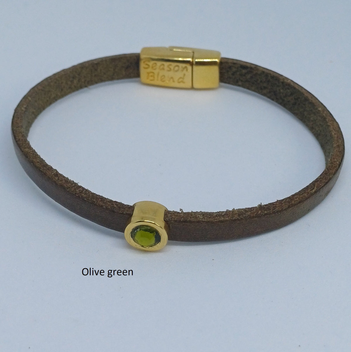 Shorty leren armband 24K verguld