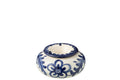 J-Line asbak Granada - keramiek - wit/blauw - large