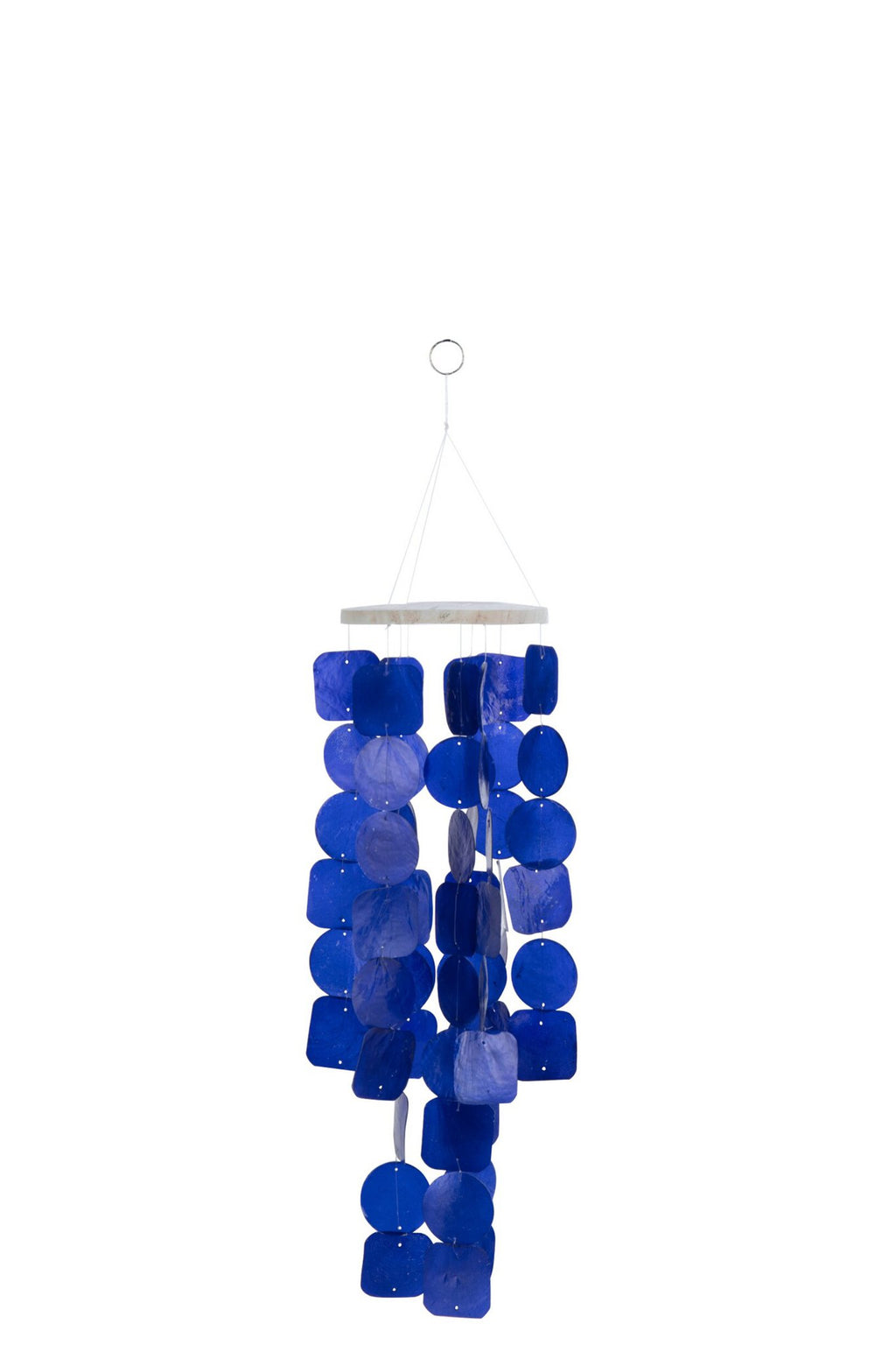 J-Line windgong Schub - schelp - blauw