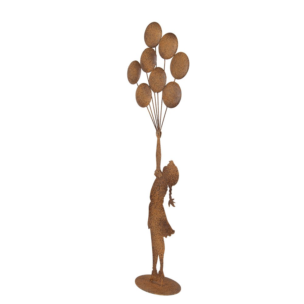 Decoratie Beeld Kind 27x12x80 cm Bruin Metaal