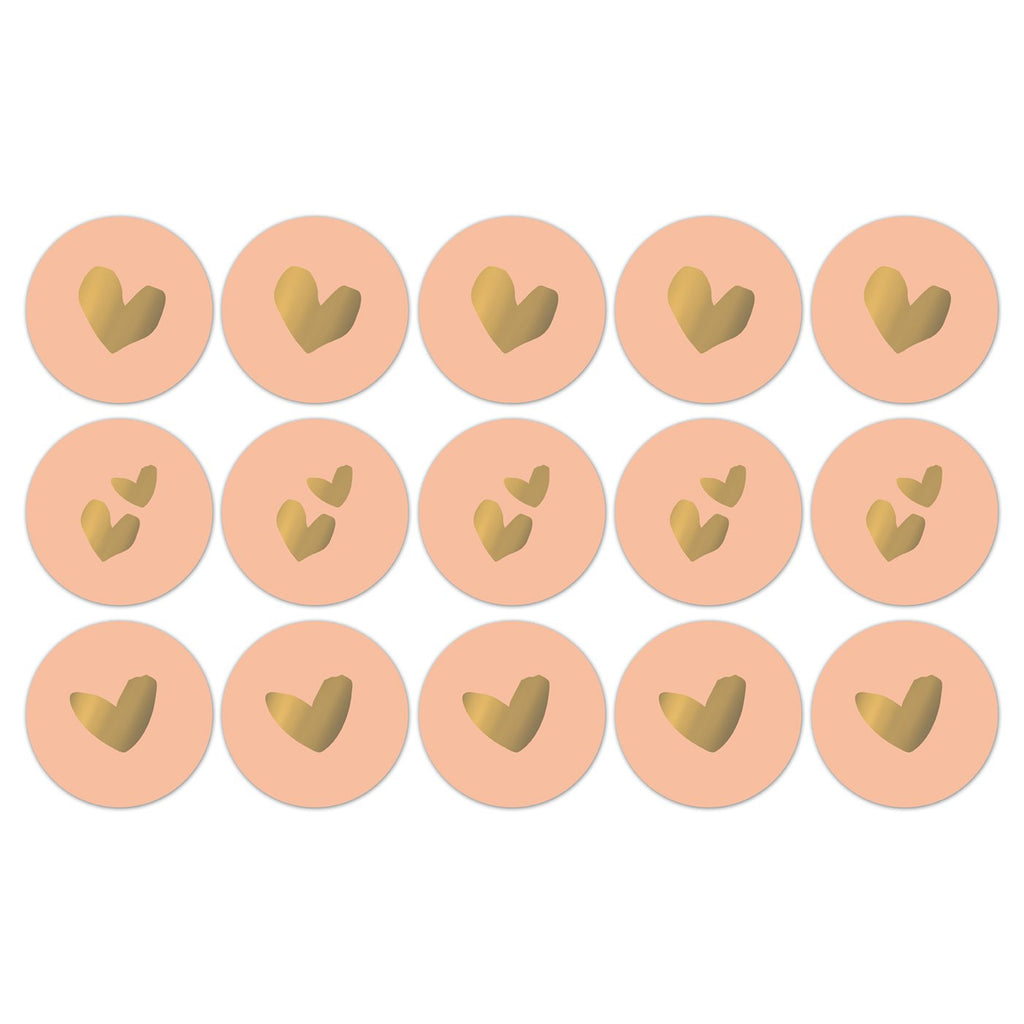 Solo Hearts fall '24 cadeaustickers op rol - 500 stuks