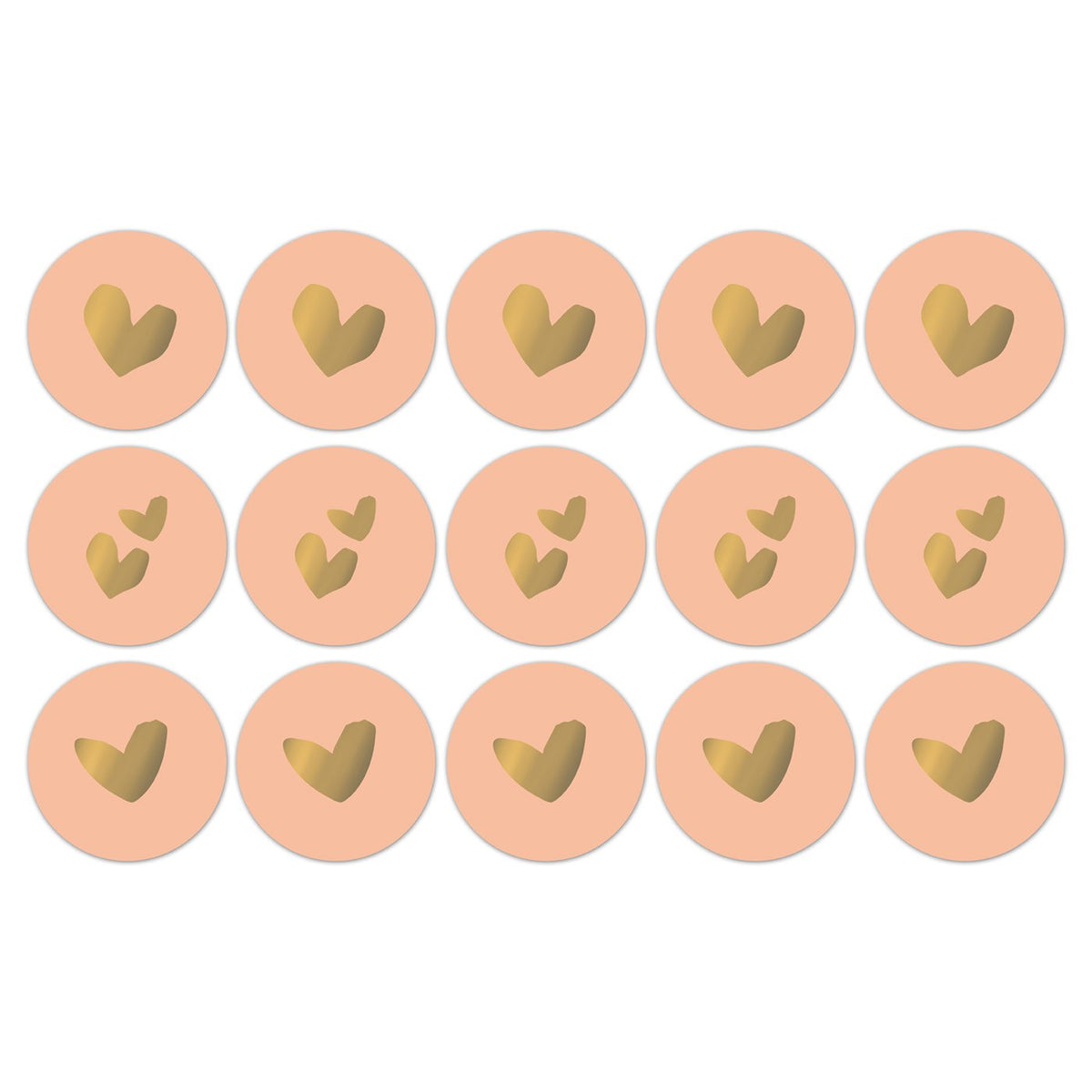 Solo Hearts fall '24 cadeaustickers op rol - 500 stuks