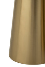 J-Line bijzettafel Marble Effect - ijzer - brons/taupe - set van 2