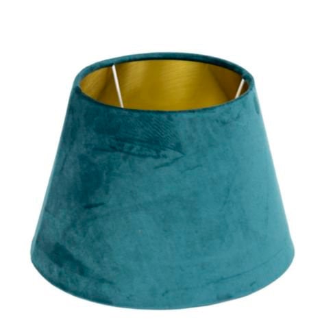 Lampenkap fluweel petrol dia 30cm