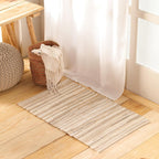 Chindi vloerkleed – mix van gerecycled katoen – omkeerbaar gestreept – 20x32 inch