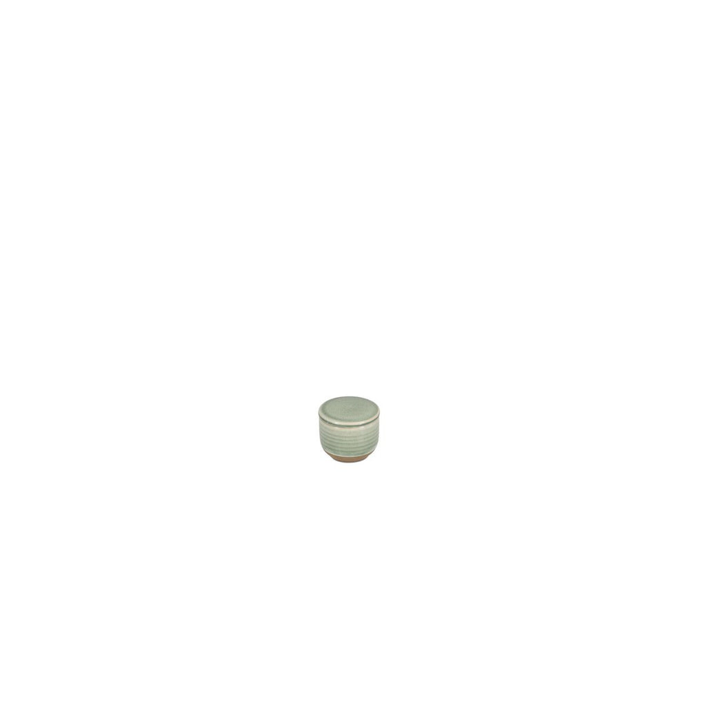 Sugar Pot 7xh6cm met deksel groene camee